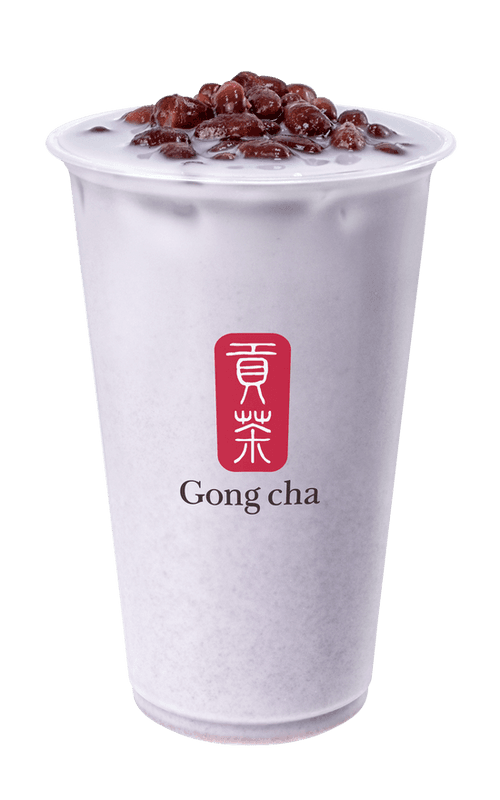 Taro Milk Tea with Redbean