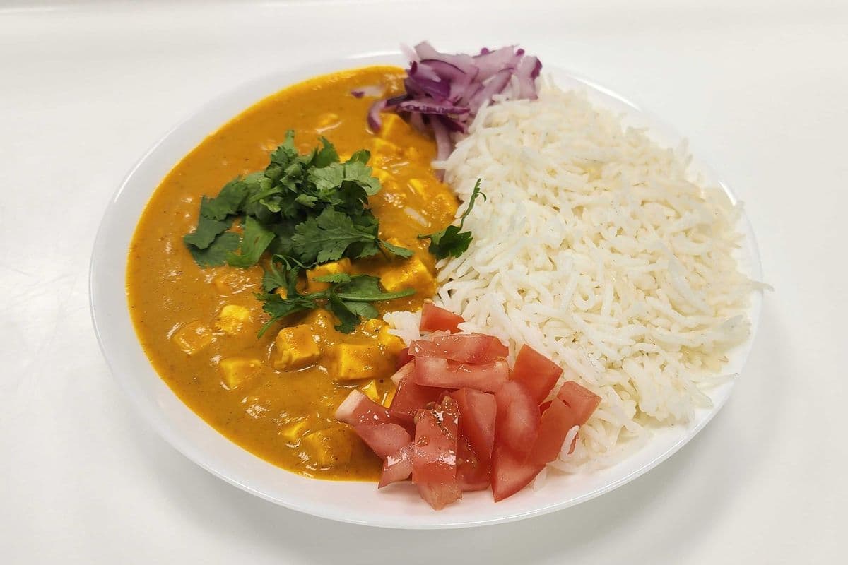 Shahi Paneer rice bowl