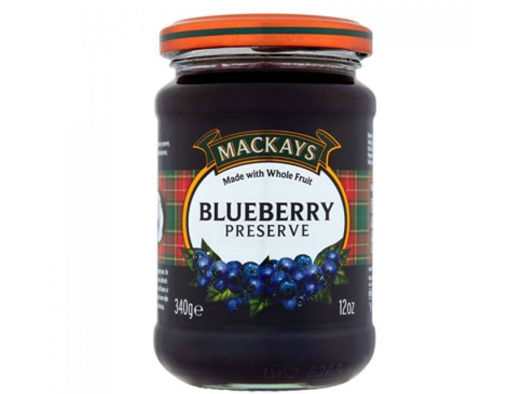 MACKAYS BLUEBERRY PRESERVE 340G