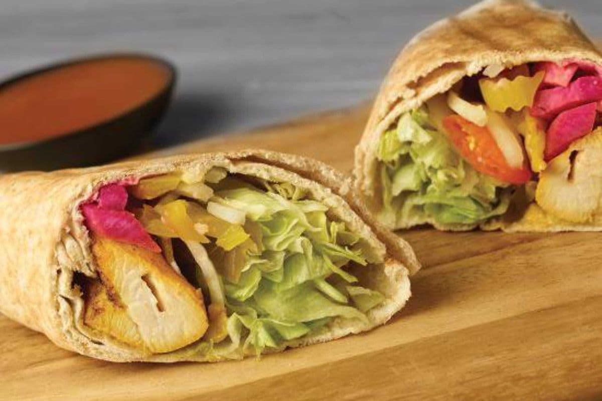 Large Chargrill BBQ Chicken Kebab Wrap Combo