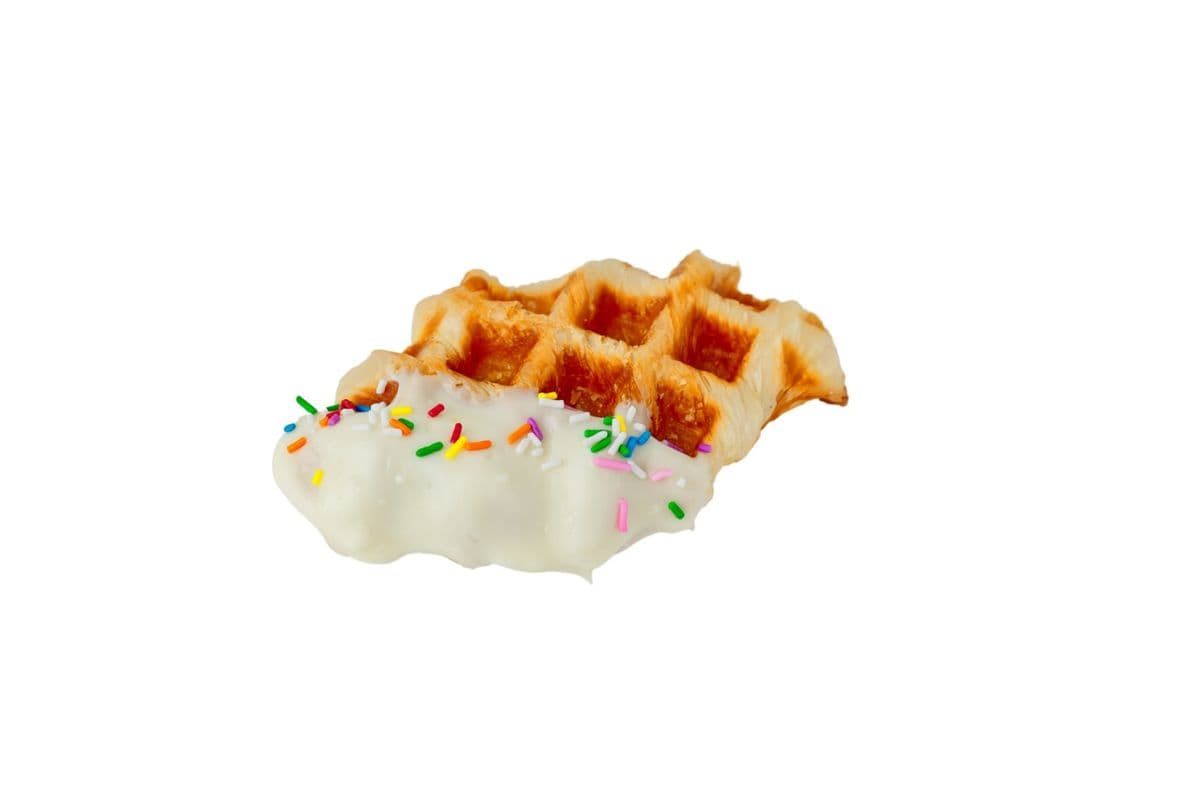 White Chocolate Sprinkles Croffle