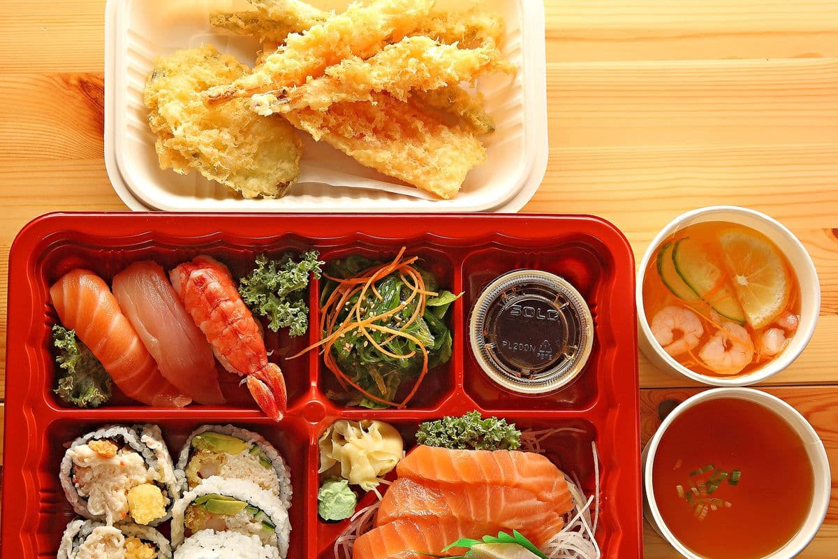 Dinner Sushi Sashimi Bento