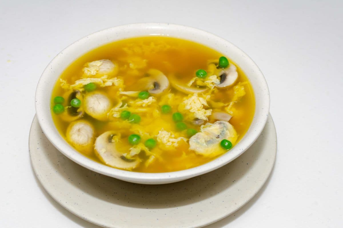 012A Egg Swirl and Mushroom Soup 蛋花磨菰湯