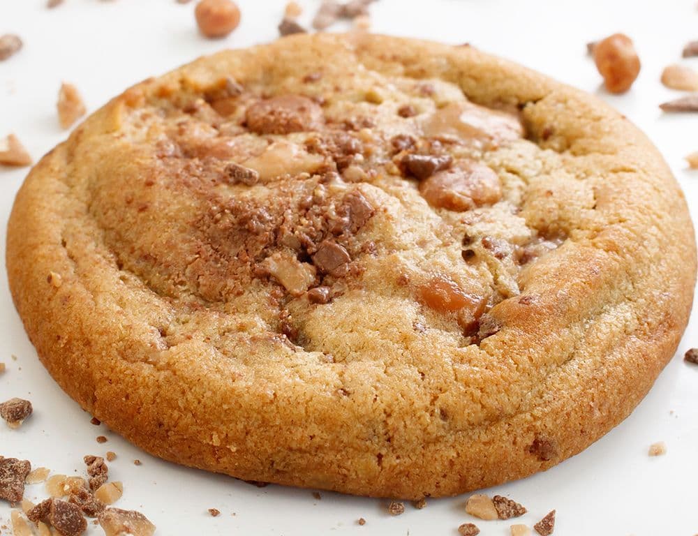 CARAMEL CHOCOLATE SEA SALT COOKIES Half Dozen (6) Cookies
