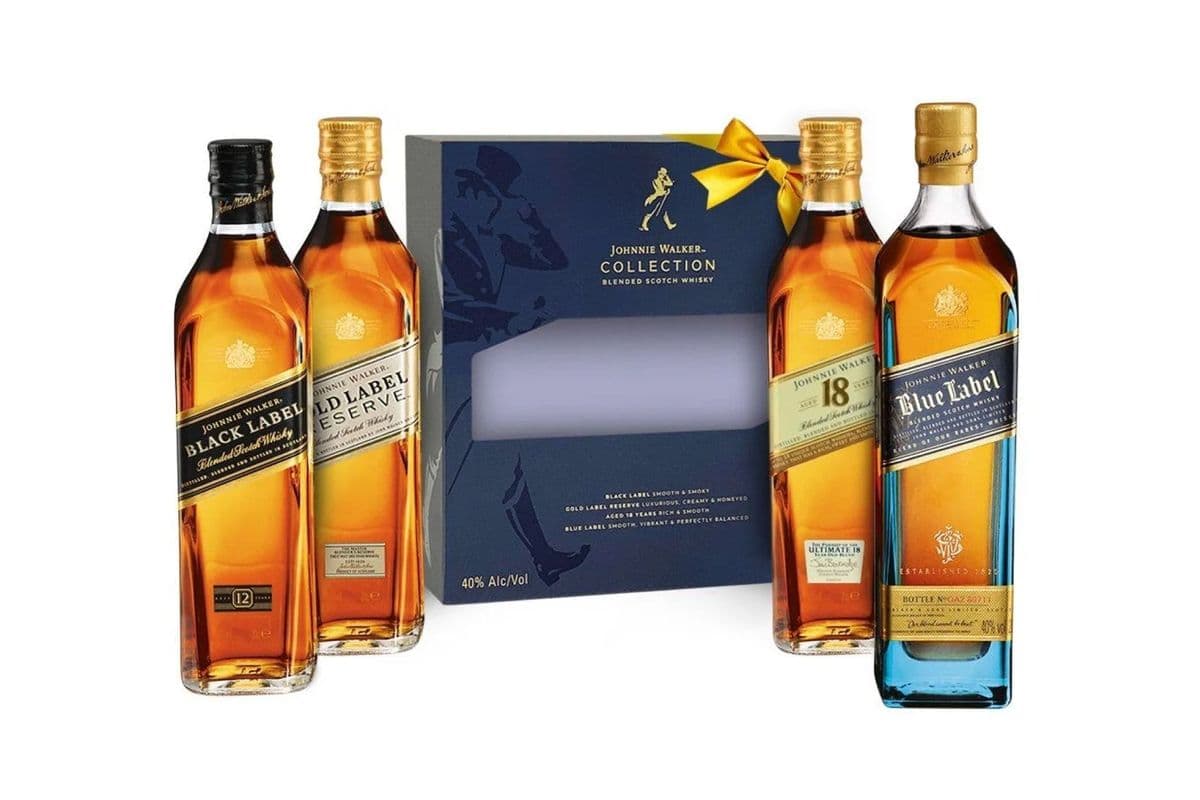 Johnnie Walker Family Collection Pack (4 x 200mL Bottles)