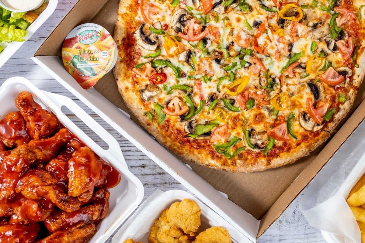 3 for 2 Pizza and Wings Combo #5