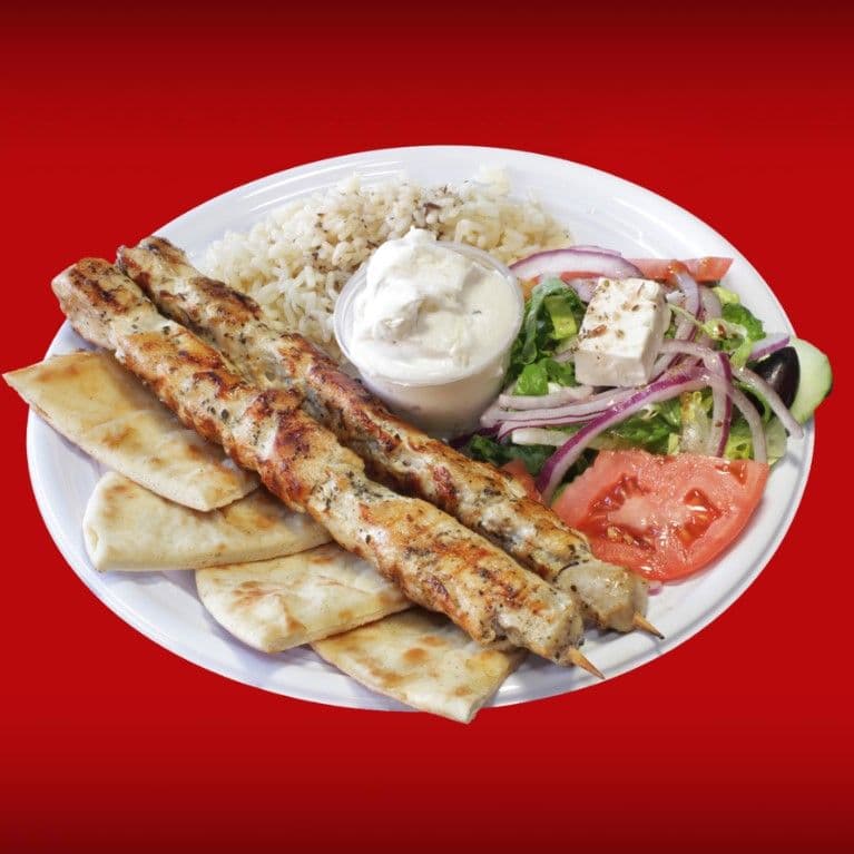 Chicken Souvlaki Dinner