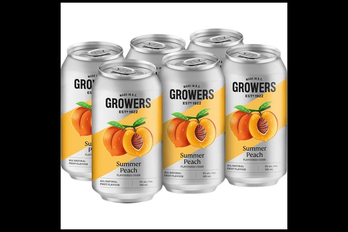 GROWERS CIDER SUMMER PEACH (6 x 355ml cans) (6 x 355ML)