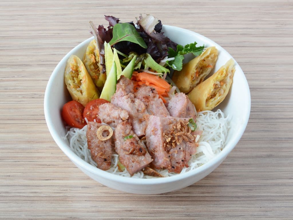 52. Bún Nem Nướng ~ Pork Patty Vermicelli Bowl