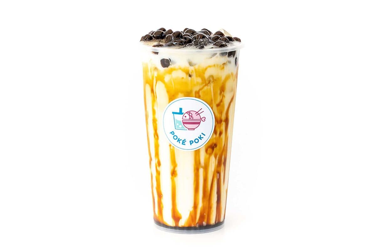 Latte au sucre roux avec perles de tapioca / Brown Sugar Latte with Tapioca Pearls