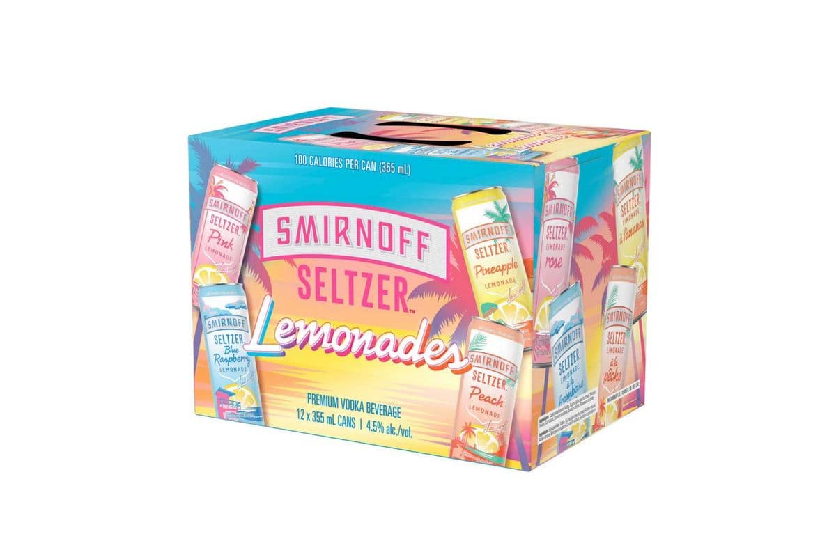 Smirnoff Seltzer Lemonades (12 x 355 ml)