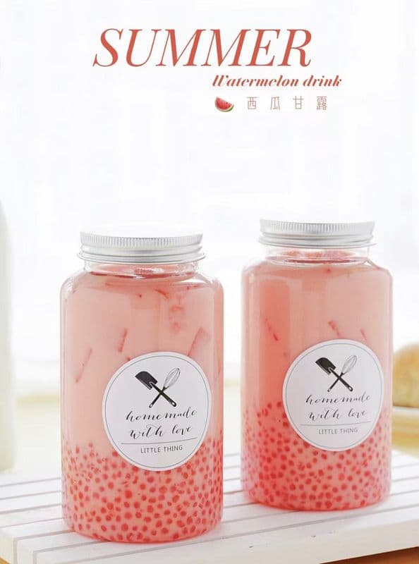 Watermelon Sago Dew - 500ml / 西瓜甘露 - 500ml