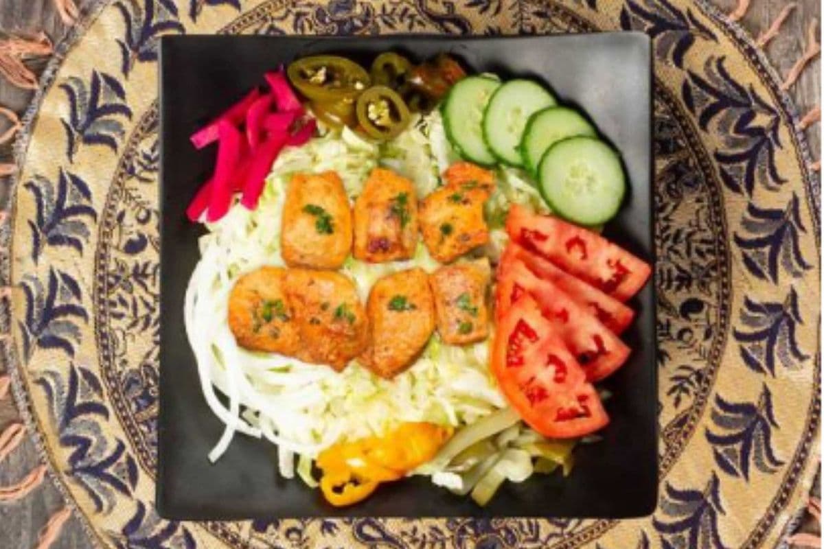 BBQ Chicken Kebab Salad Bowl