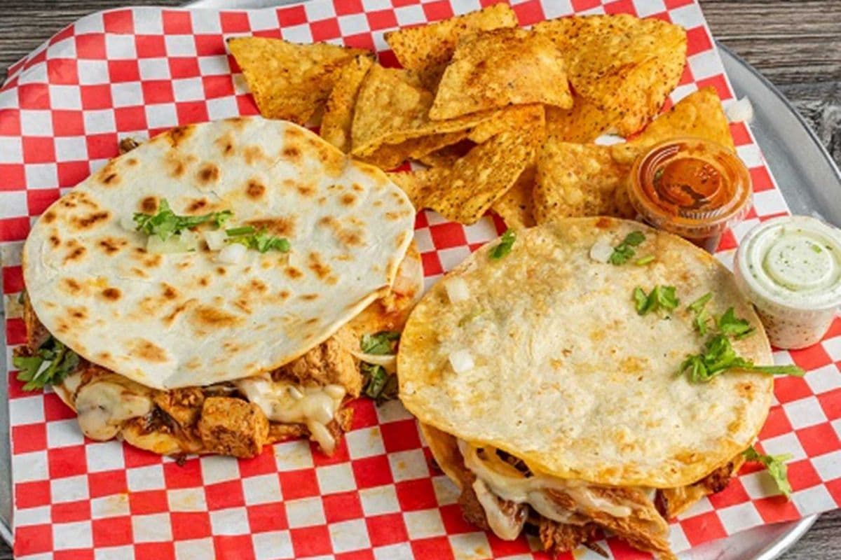 Corn Quesadillas**w/chips and salsa** (3 Pcs)
