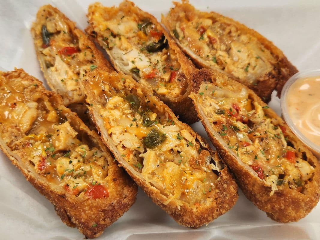 BBQ Chicken Egg Rolls