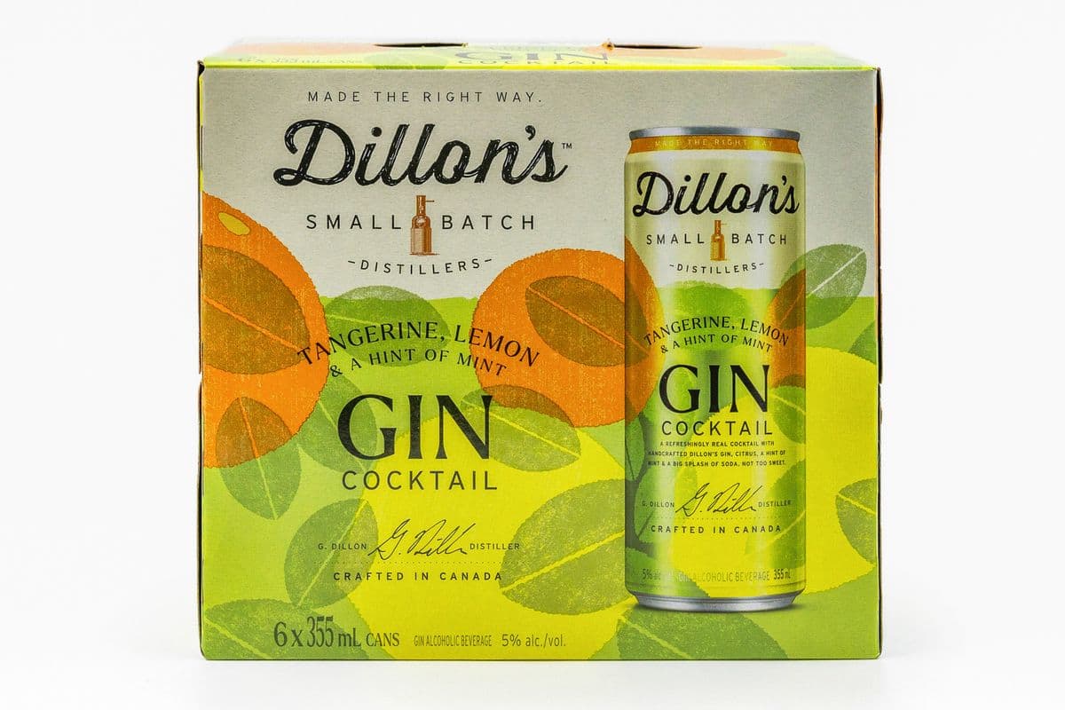 DILLON'S TANGERINE LEMON & A HINT OF MINT (6 PACK) (6 x 355ML CAN)