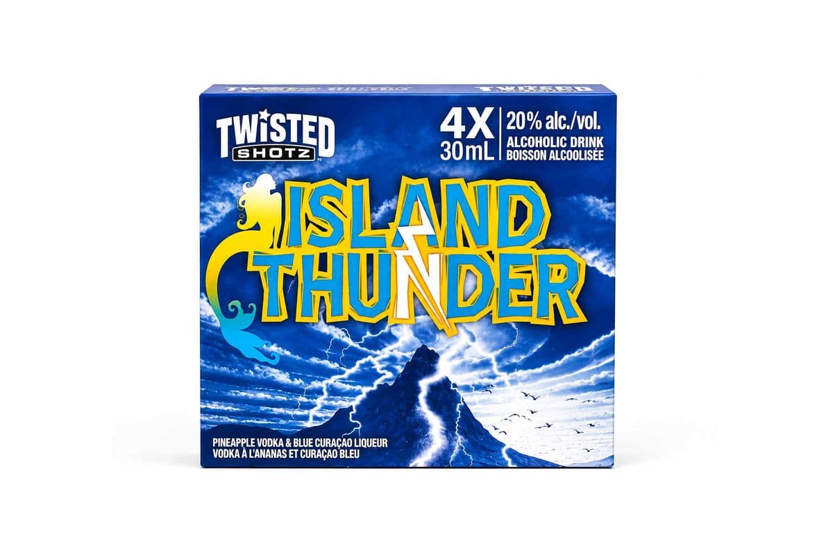 Twisted SHOTZ - Island Thunder 4 Pk (1 x 30ml x 4)