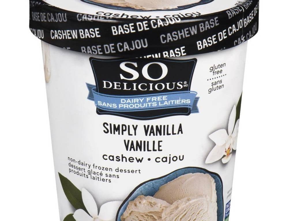 SO DELICIOUS ICE CREAM CASHEW VANILLA ICE CREAM 500ML
