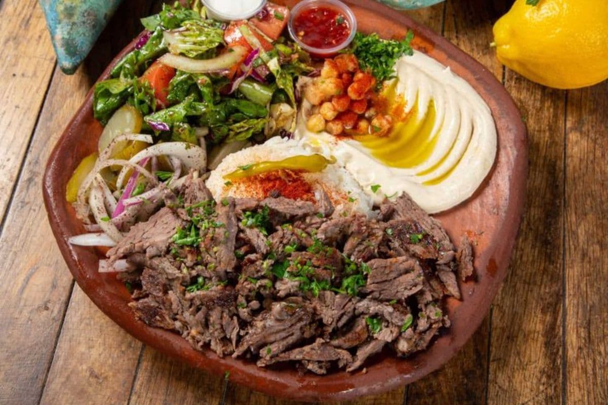 Beef steak shawarma Plate