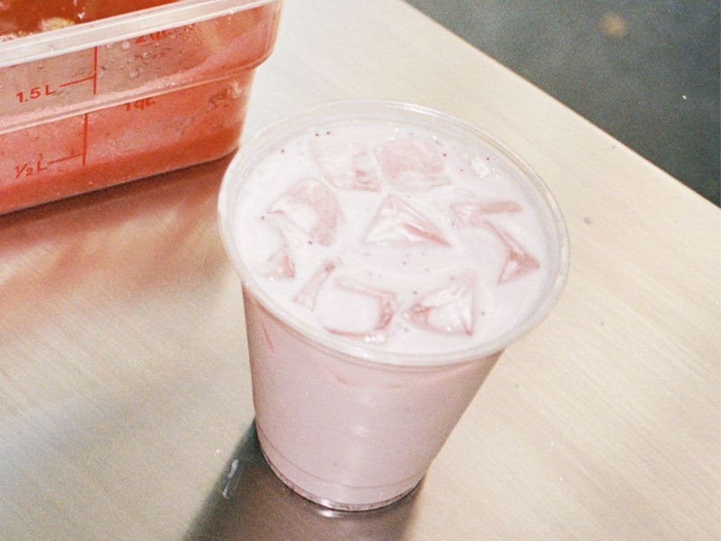 STRAWBERRY MILK.