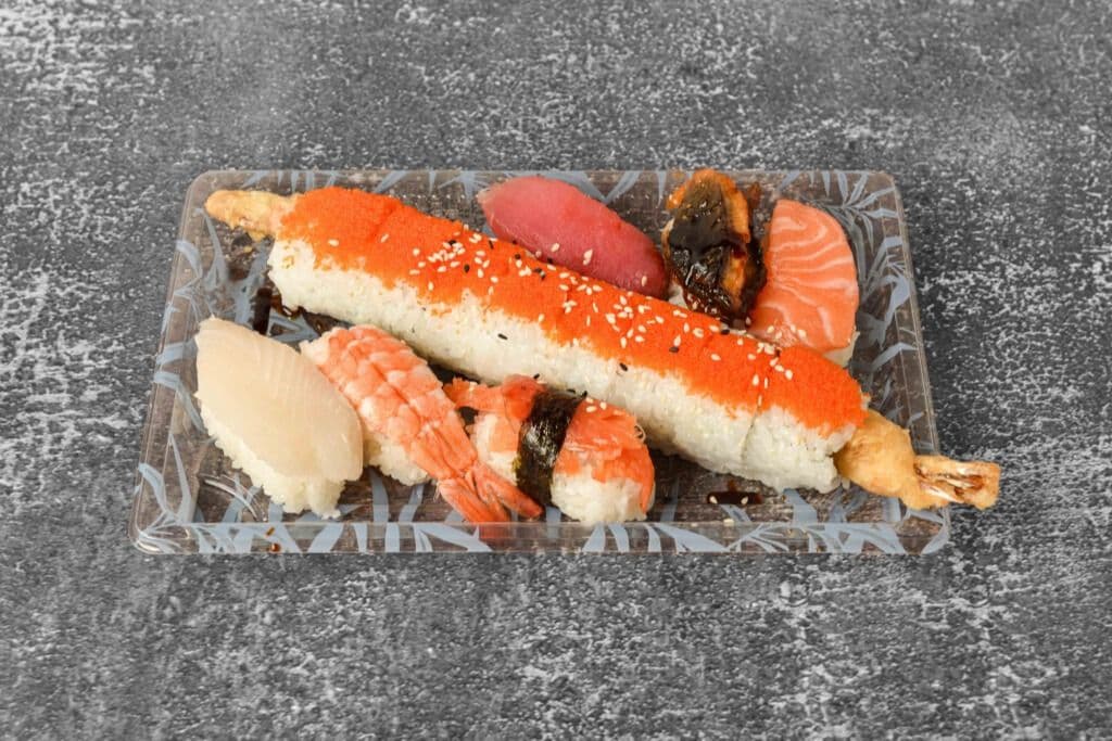 C15. Dynamite Roll (6 pcs) and Sushi (6 pcs)