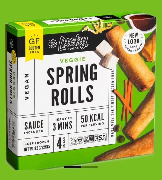 Lucky Gluten-Free Original Veggie Spring Rolls