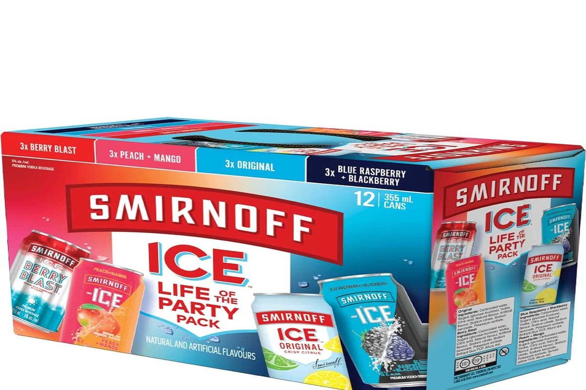 SMIRNOFF ICE PARTY PACK CANS 12x355ML (12 x 355ml)
