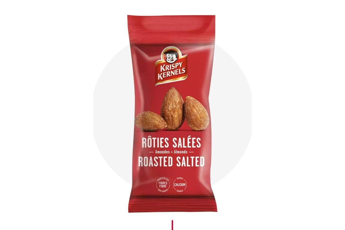 Krispy Kernels Roasted and Salted Almonds (60 g)