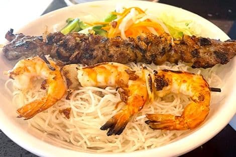 71. Grilled Pork, Grilled Prawns with Vermicelli - Bún Thịt Nướng, Tôm Nướng