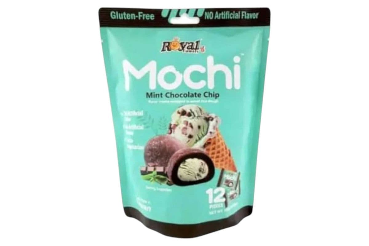 Royal Family Mochi, Mint Chocolate Chip Taiwan (180g) (55 Cal)