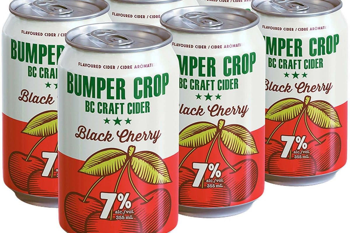 Bumper Crop Cider - Black Cherry 6x355ml Cans (6 x 355ml)