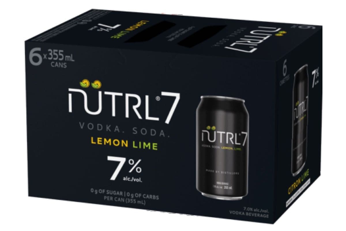 Nutrl Vodka Soda Lemon Lime (6 x 355mL)