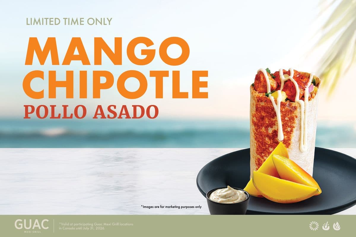 Mango Chipotle Pollo Asado Burrito