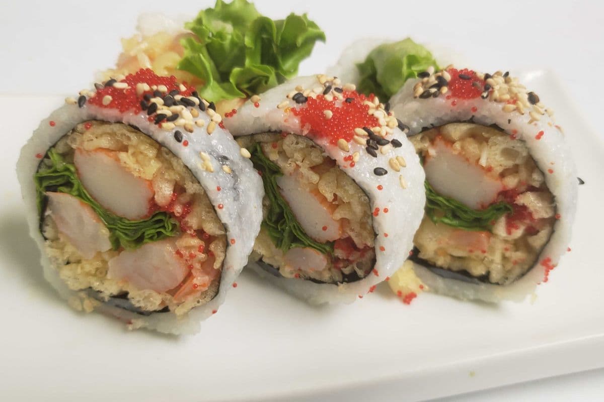 Futomaki aux crevettes épicées