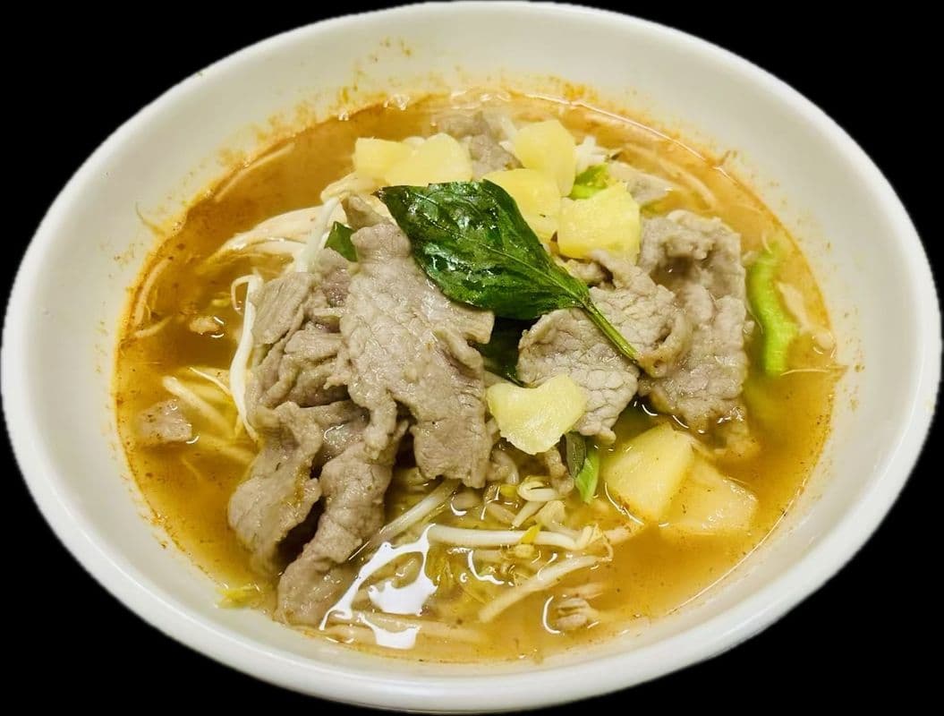 Thai Style Beef Soup Noodles / Soupe de Nouilles au Boeuf Thaïlandais