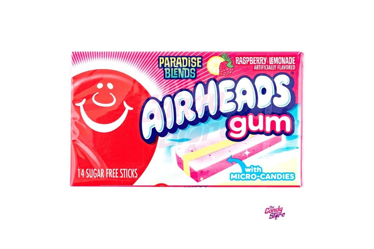 Airheads Gum Raspberry Lemonade 14 Sticks-US