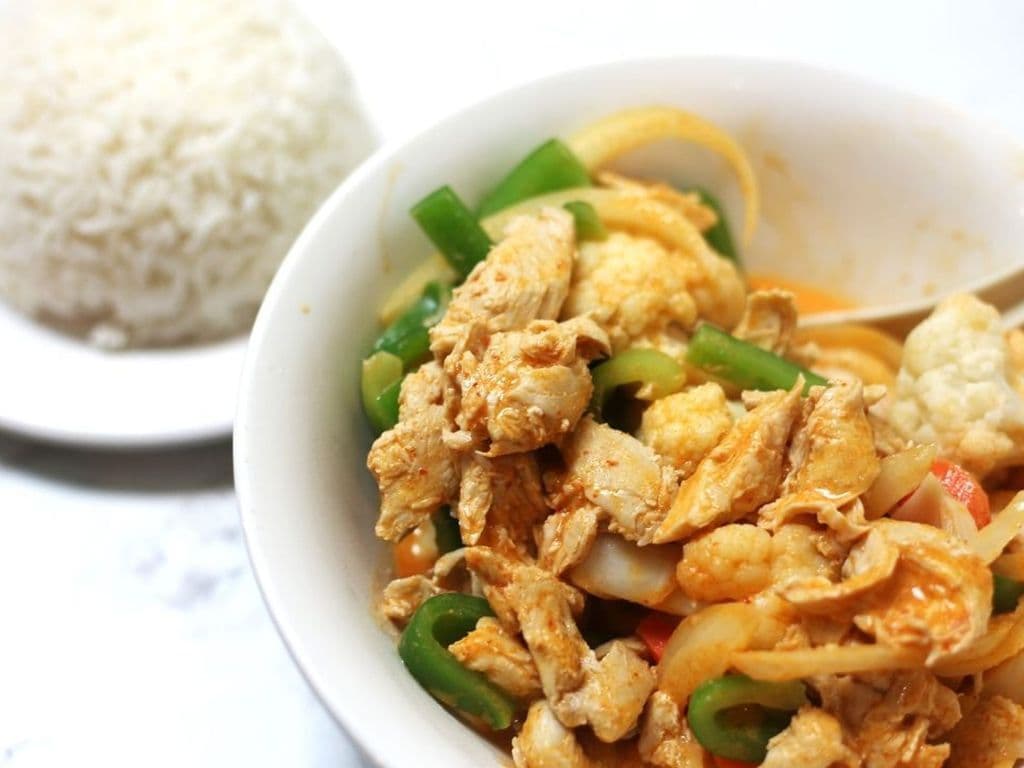 35. Thai Chicken Red Curry