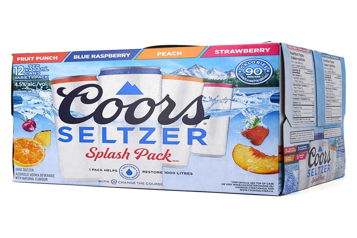 COORS SELTZER SPLASH PACK 12x355ml (12 x 355ML)