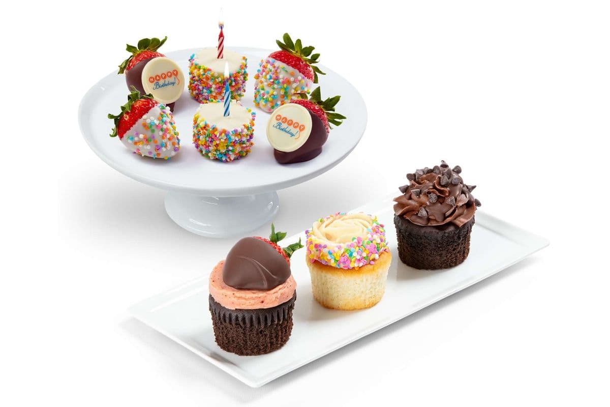 Birthday Cupcake & Confetti Berry Gift Set