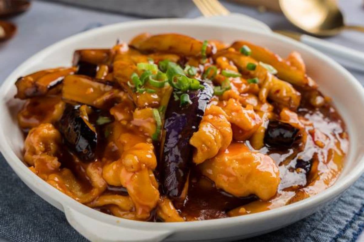 Chicken and Eggplant with Chili Sauce
