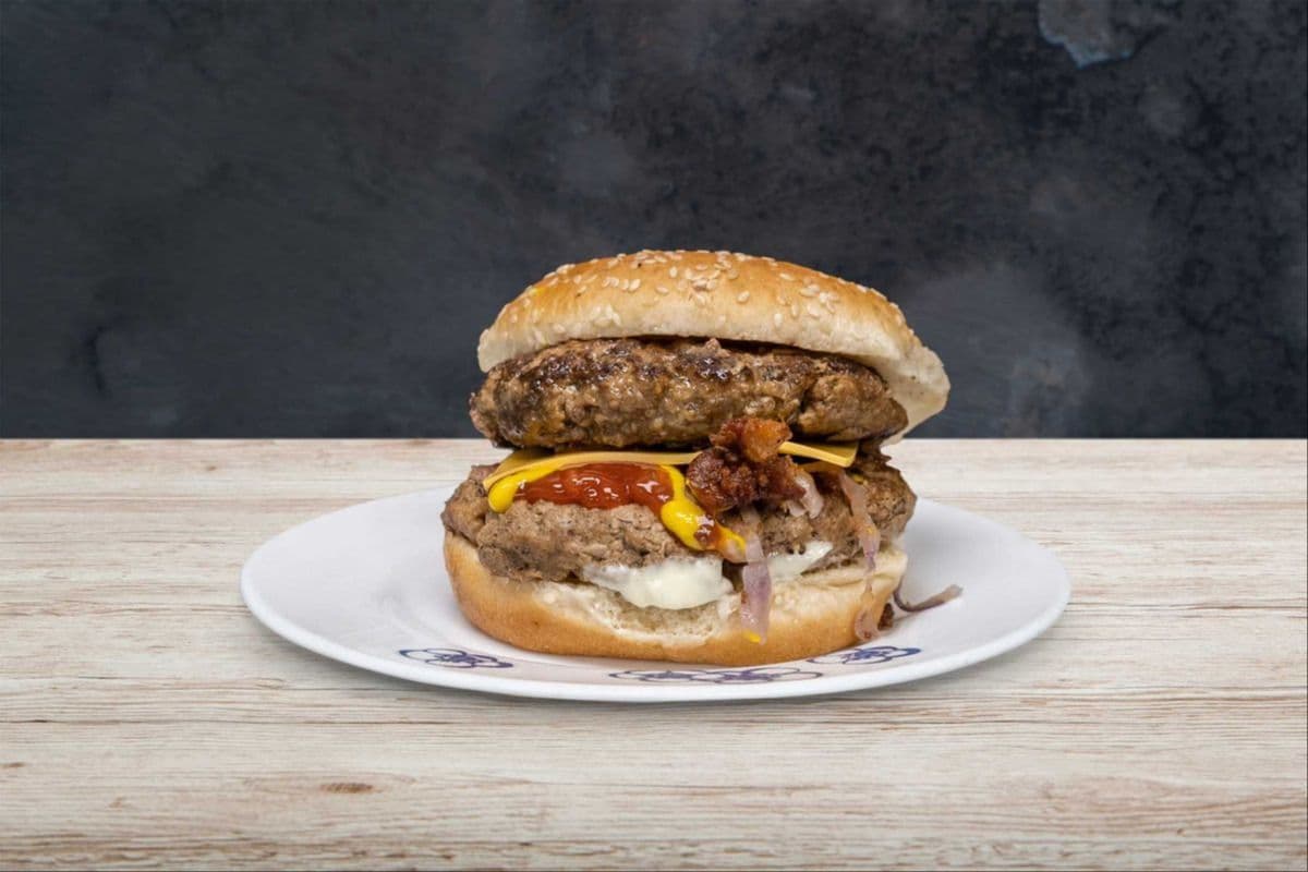 Double Bacon Cheese Slider