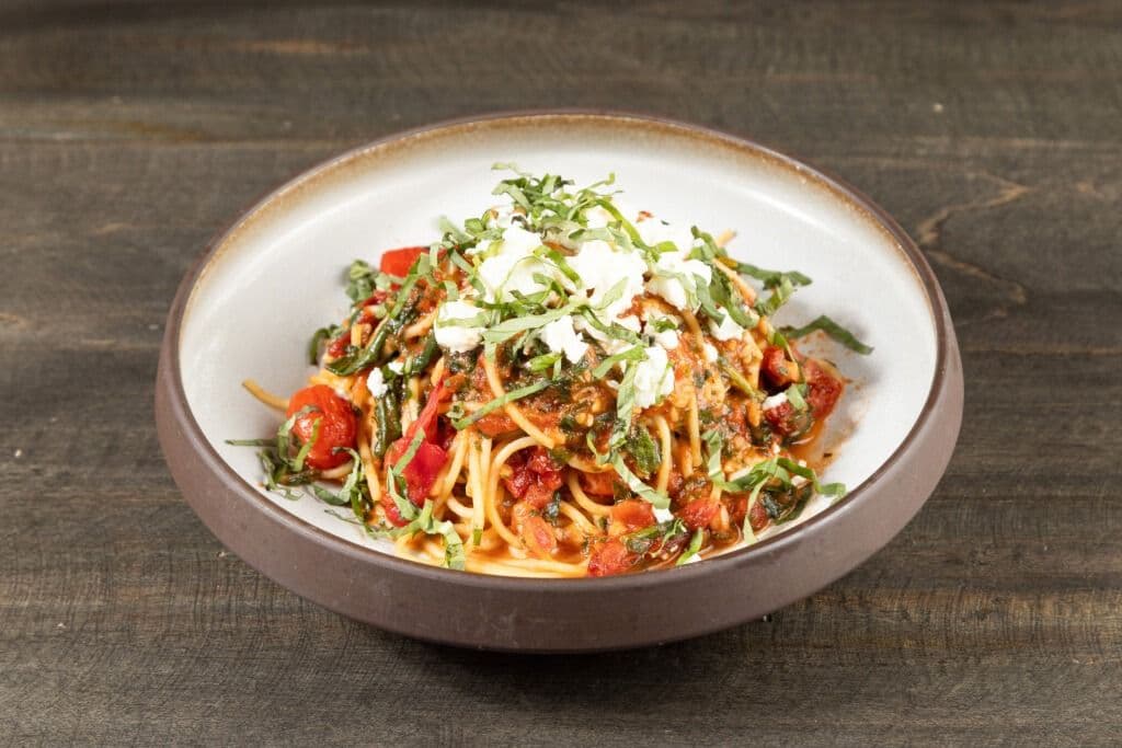 Sundried Tomato and Goat Cheese Pasta