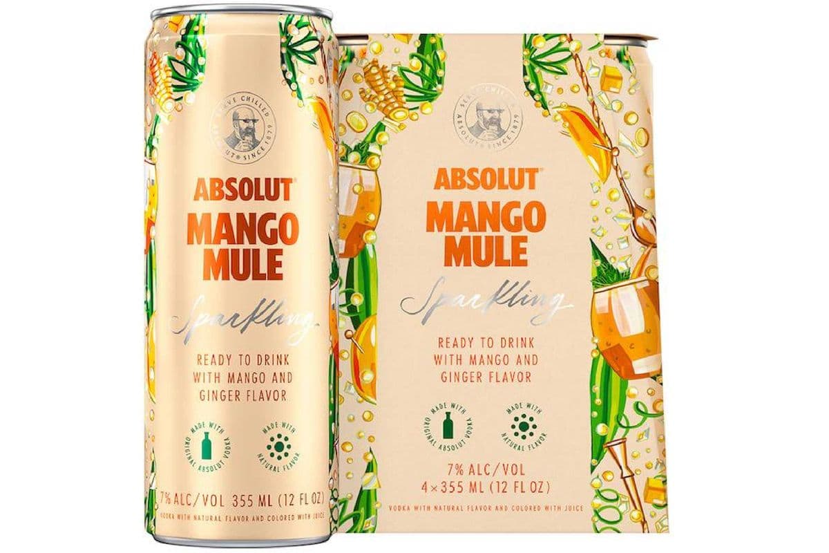 Absolut Mango Mule (4 Pack Cans) (4 x 355 ml Cans)