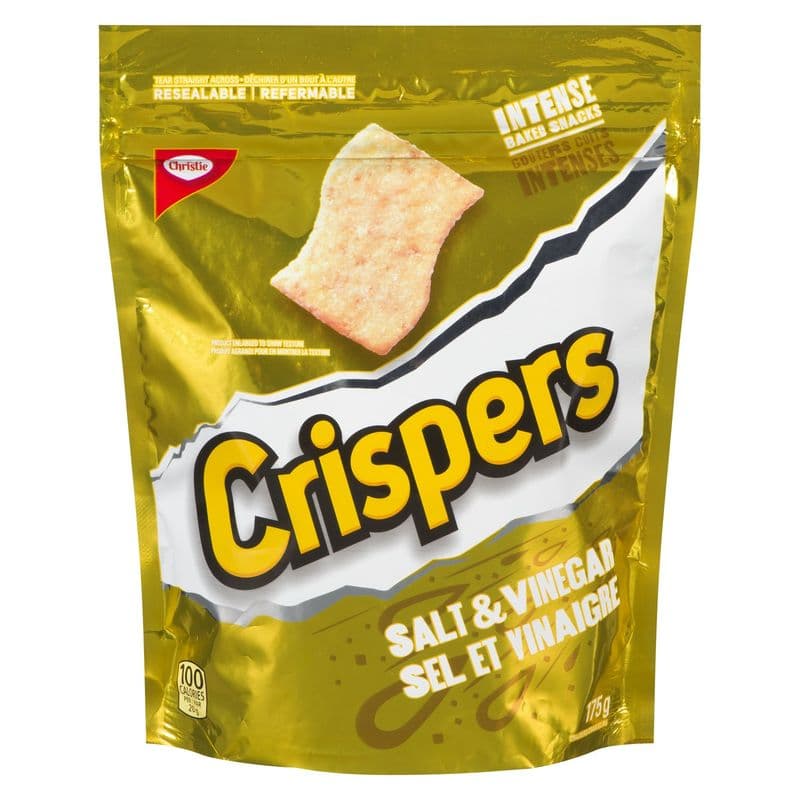 Crispers Craqulines Sel et Vinaigre 145g/ Crispers Salt & Vinager Crackers 145g