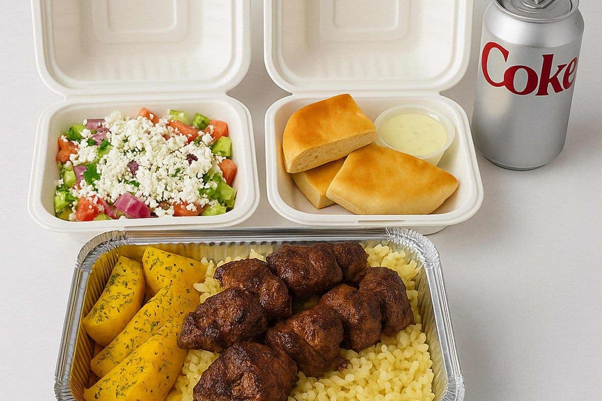 Lamb Souvlaki Dinner