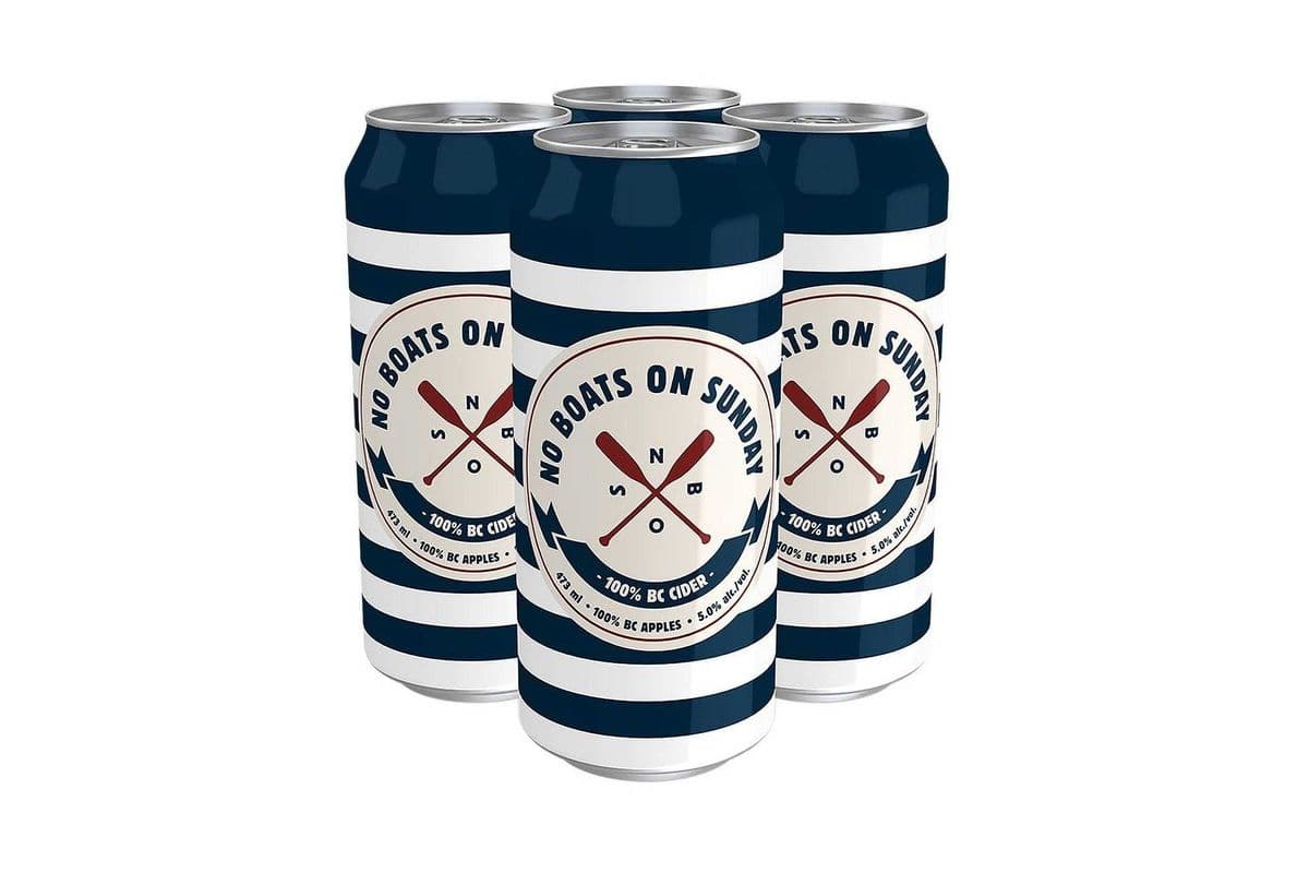 No Boats on Sunday Apple Cider 4 Cans (4 x 473ml)
