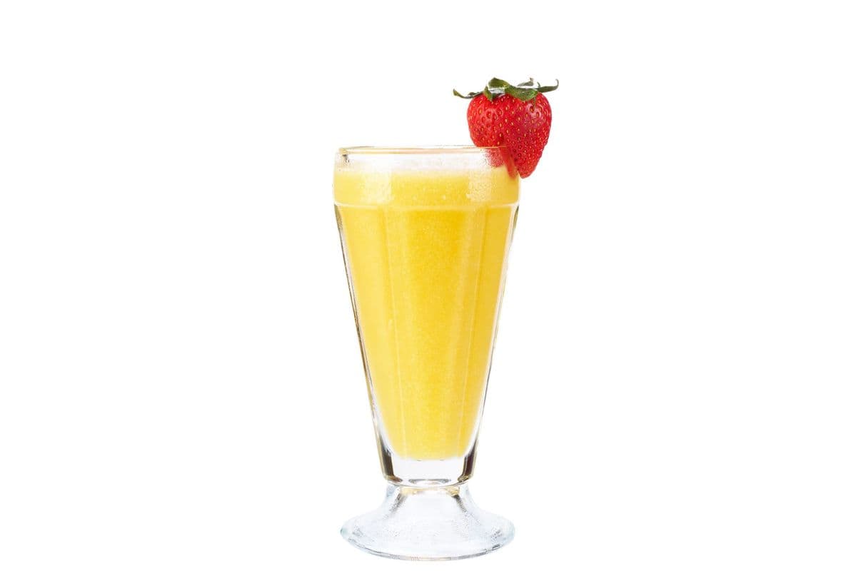 Cocktail pêche, mangue et pomme