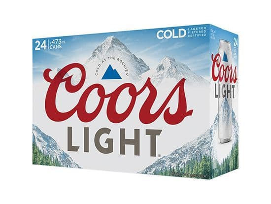 Coors Light 24can, 355mL domestic (4.0% ABV)