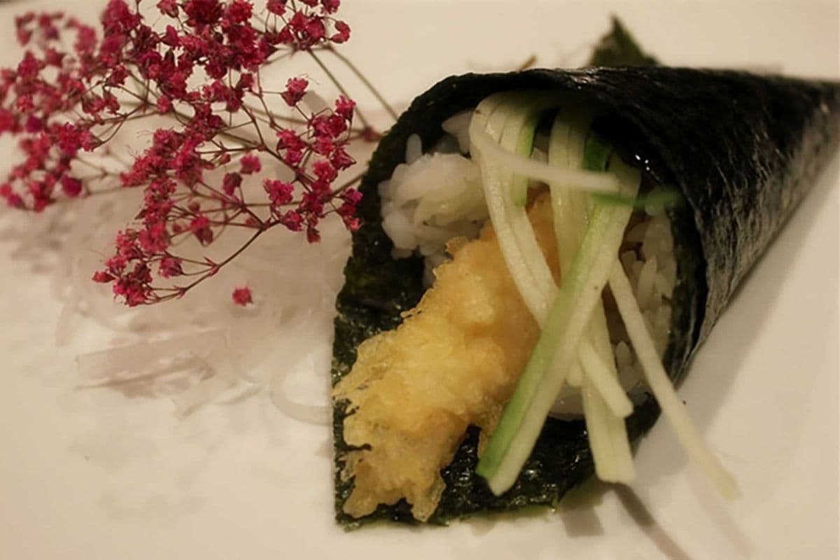 C12. Tempura Shrimp Hand Roll (2 pcs)