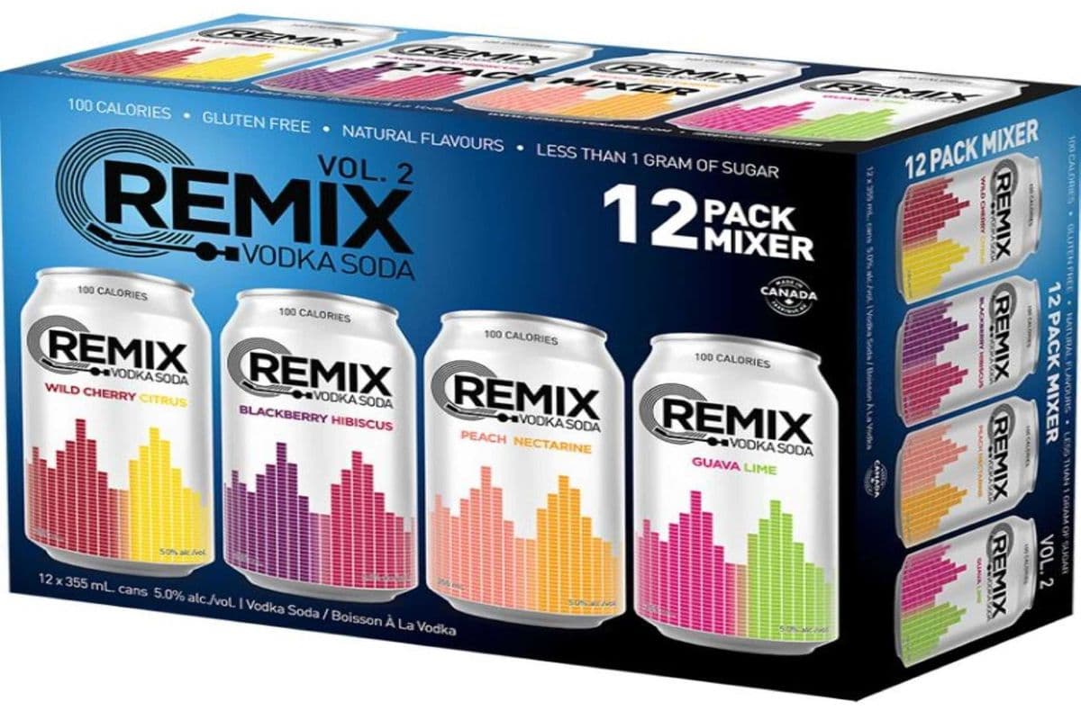 Remix Vodka Soda Variety Pack (12 x 355 ml)